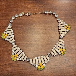 CHARMING Charlie jeweled and‎ beaded bibb collar statement necklace